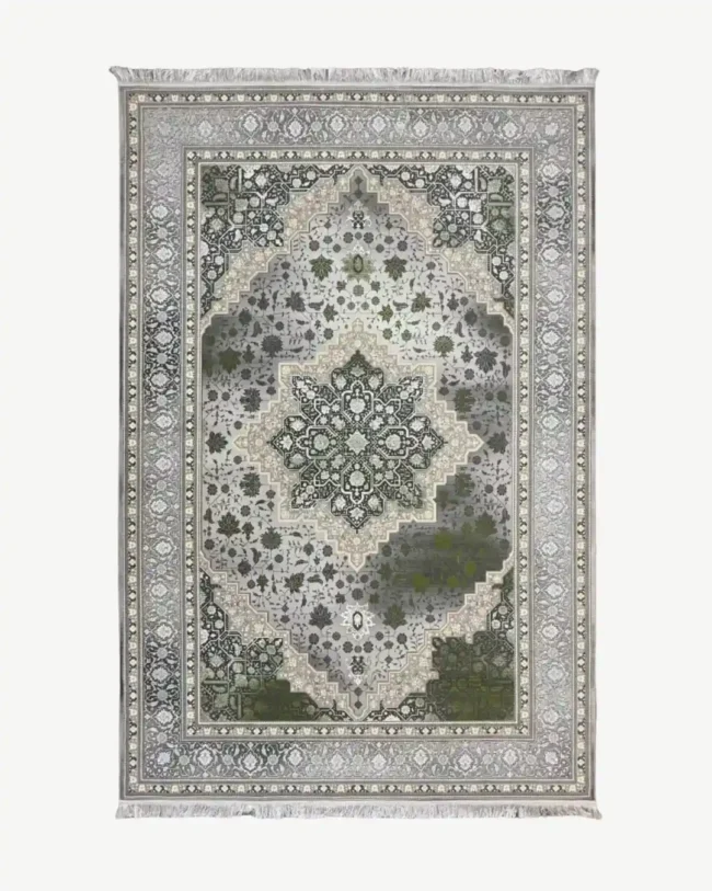 Royal Persian Grey Silk Rug