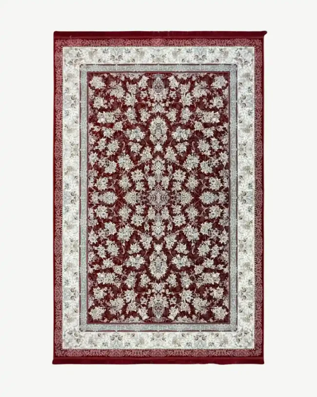 Traditional Persian Floral Red Rug